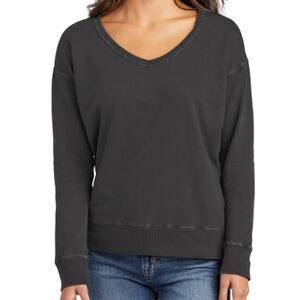 Garment Dyed V Neck Sweatshirt Thumbnail