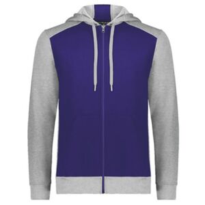 Youth Eco Revive™ Three-Season Triblend Fleece Full-Zip Hooded Sweatshirt Thumbnail