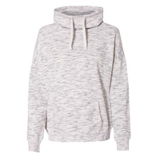 Women’s Mélange Fleece Cowl Neck Sweatshirt Thumbnail