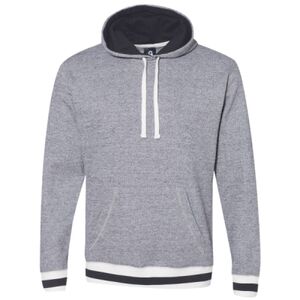 Unisex Peppered Fleece Lapover Hooded Sweatshirt Thumbnail