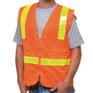 Unisex USA-Made ANSI Solid Surveyor's Vest Class 2 Thumbnail